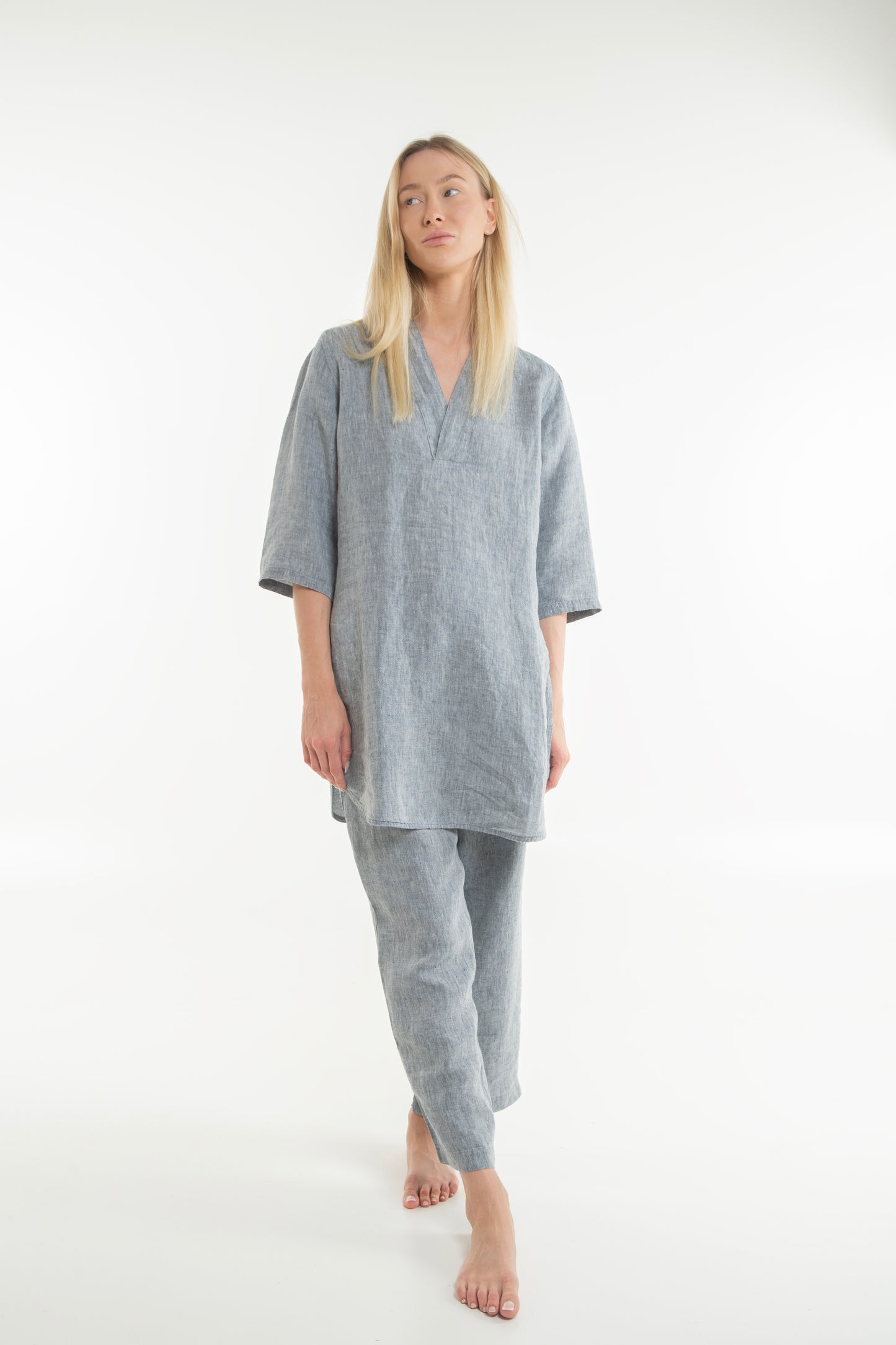 Takiyu Woman Top Ash Grey