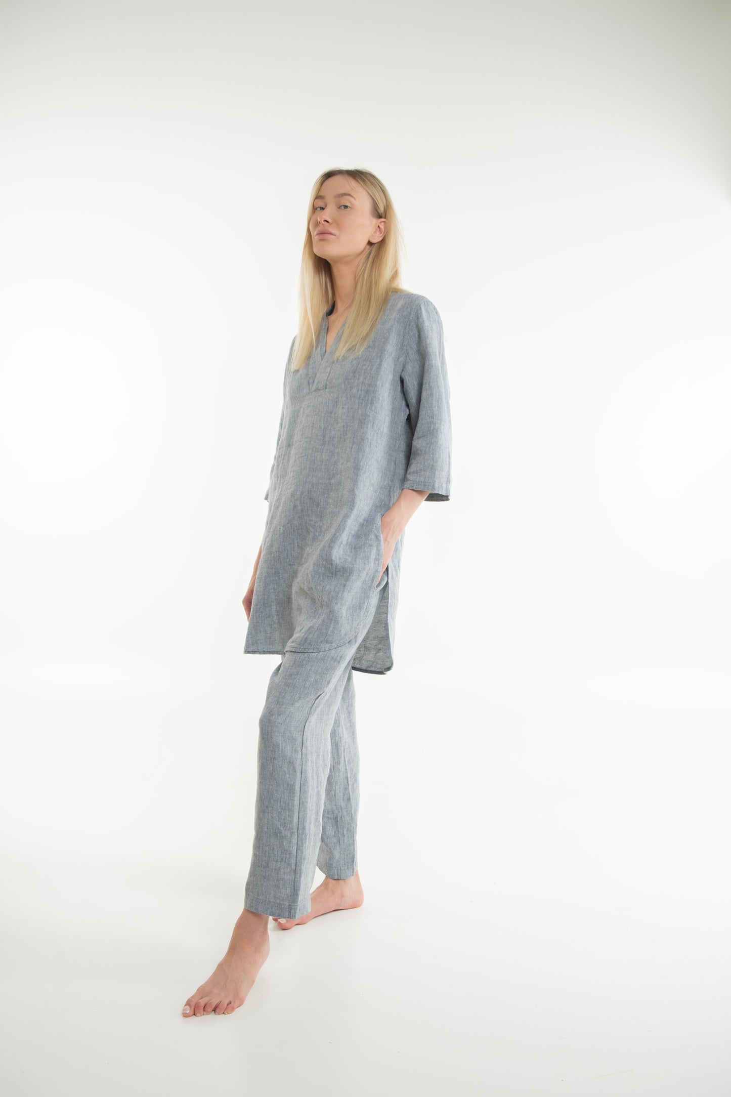 Takiyu Woman Top Ash Grey