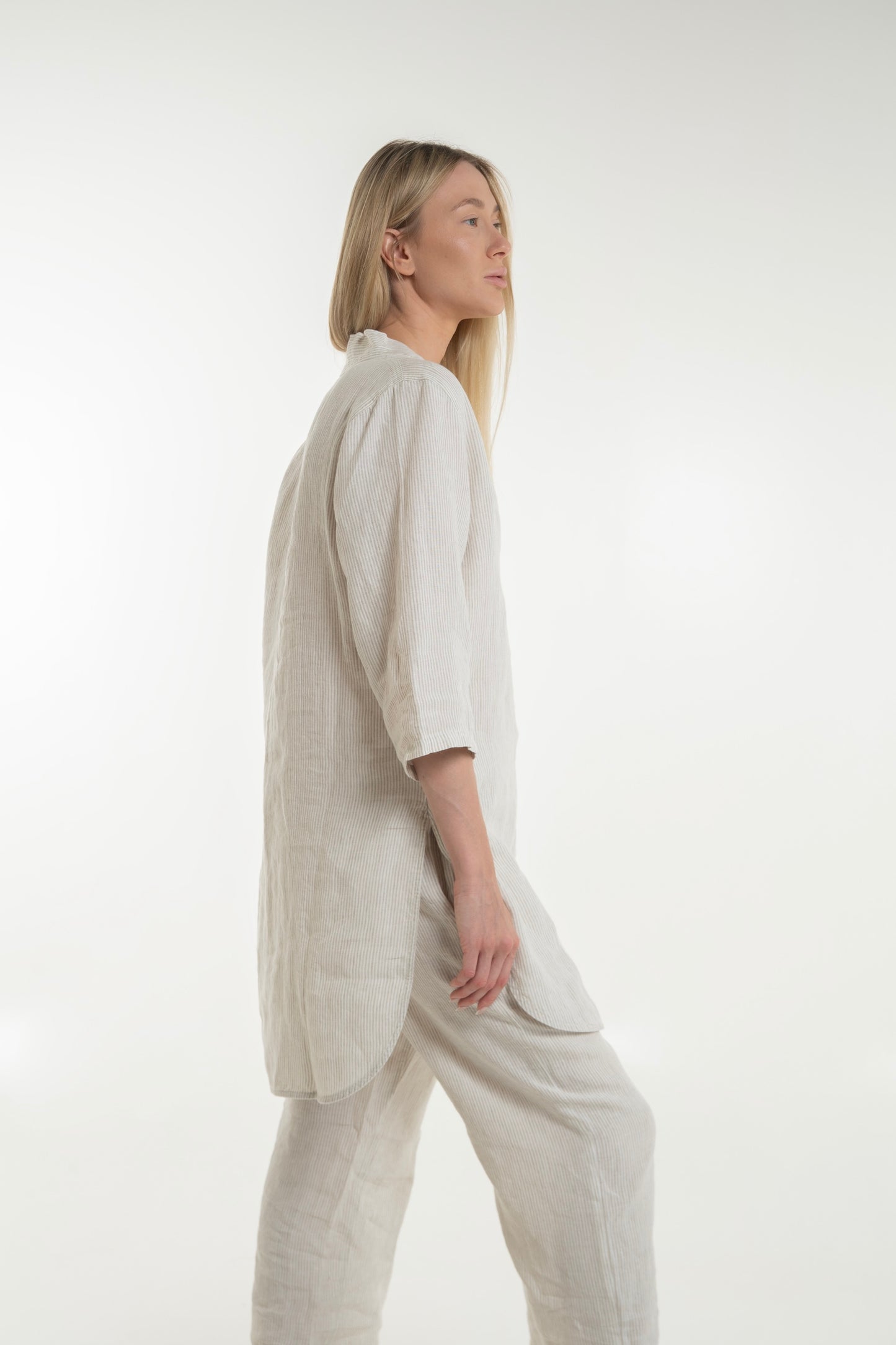 Takiyu Woman Pants Striped Cream