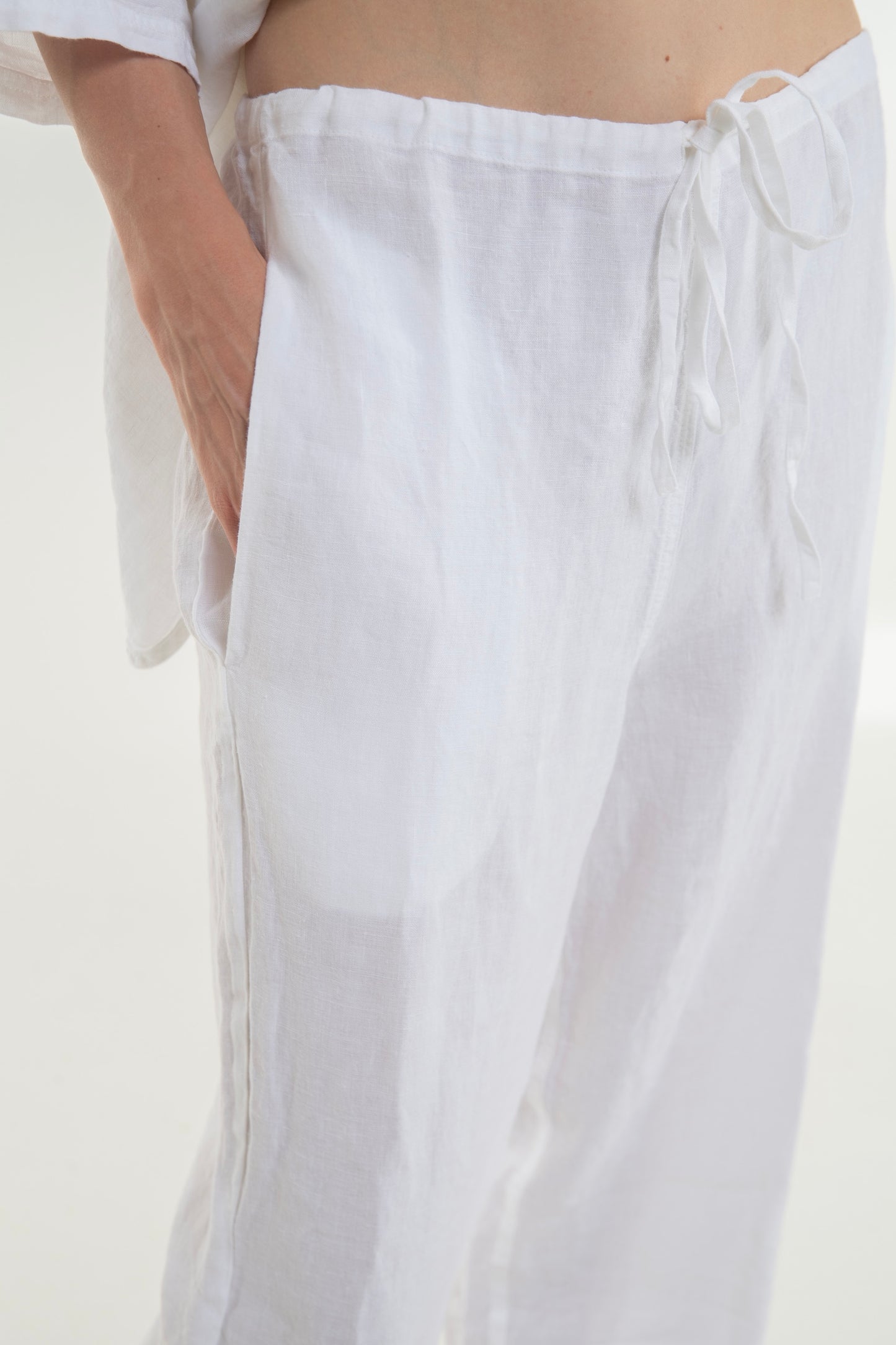 Takiyu Woman Pants Striped Cream