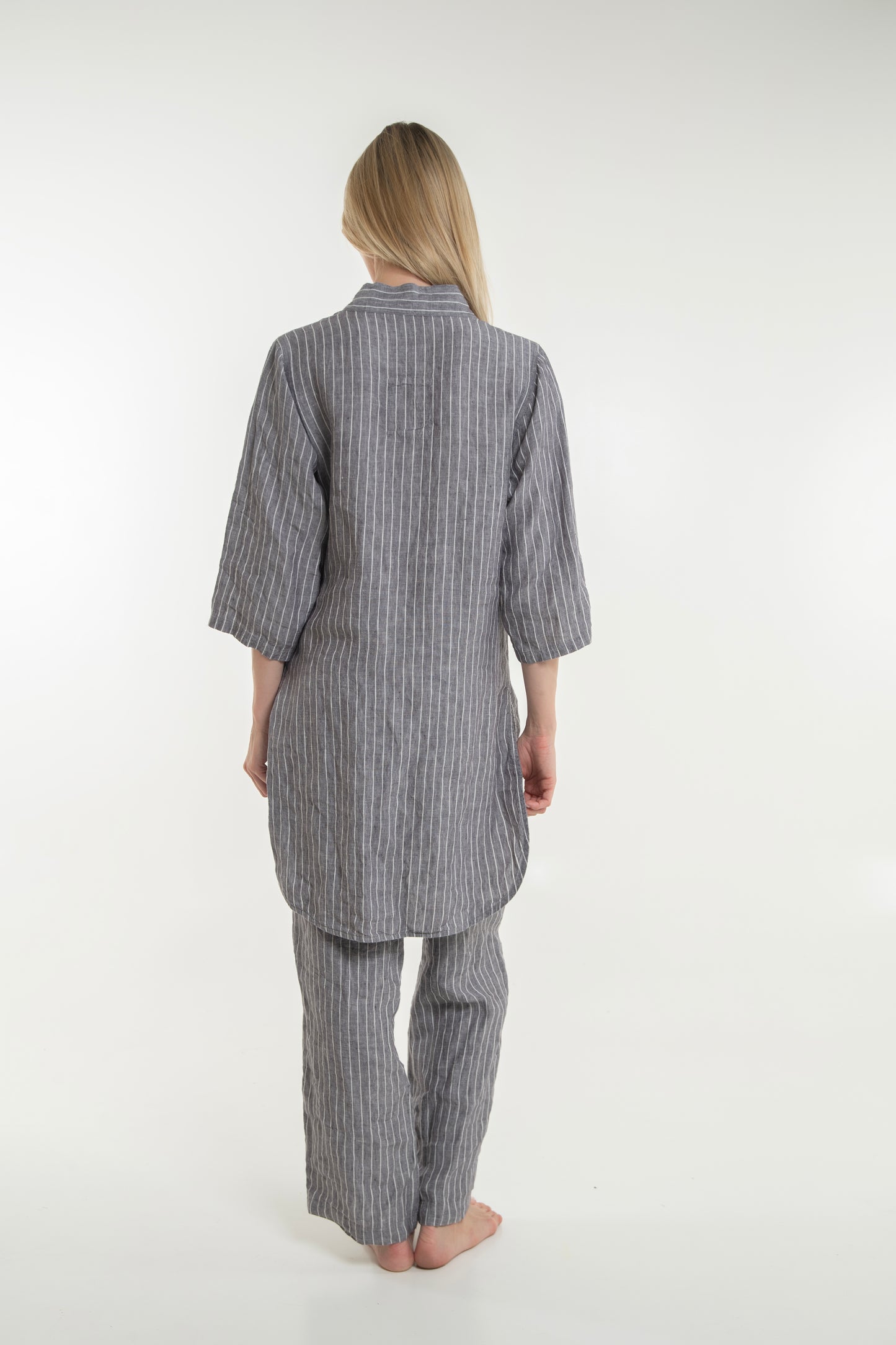 Takiyu Woman Top Striped Truffle