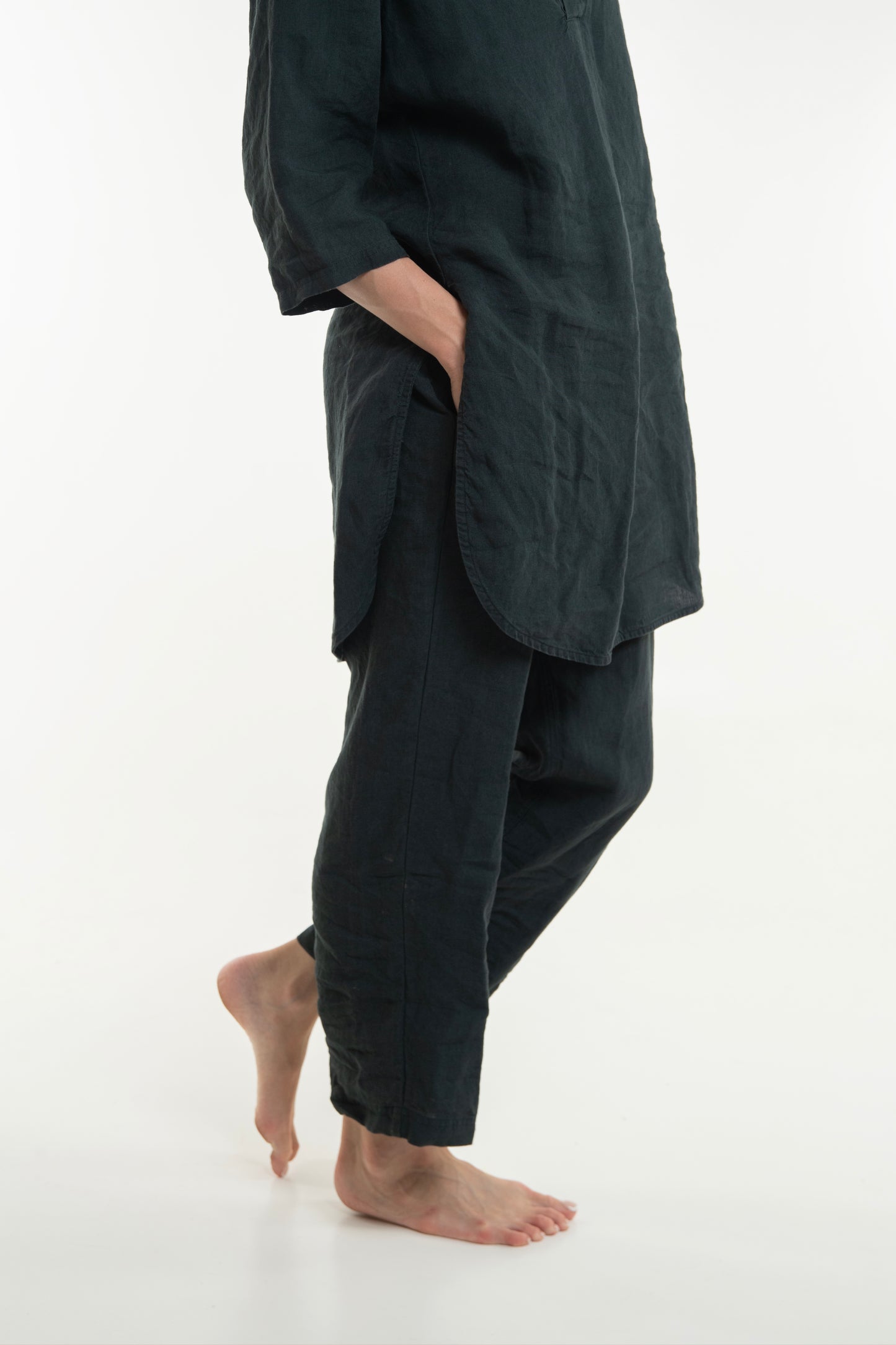 Takiyu Woman Pants Anthracite Black