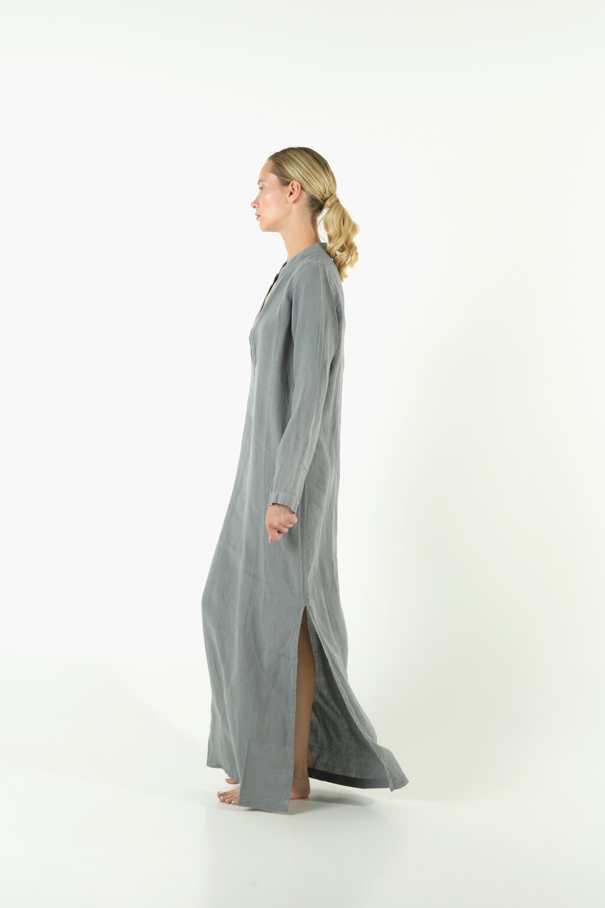 linen shirt dress