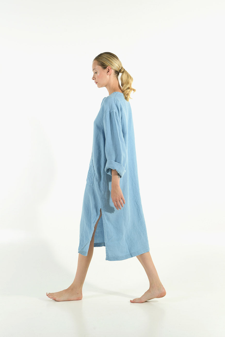 Jeff Midi Linen Dress