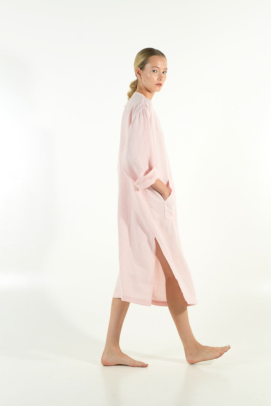 Jeff Midi Linen Dress