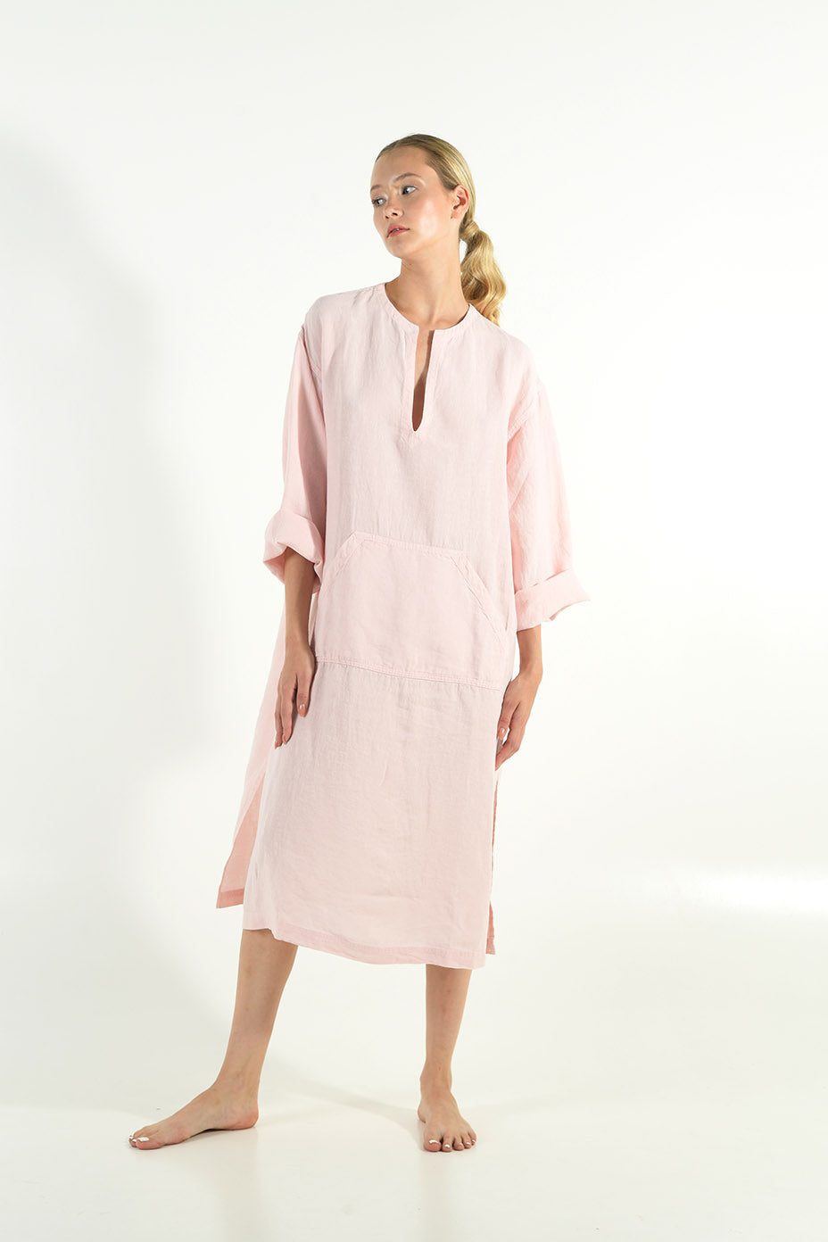 Jeff Midi Linen Dress