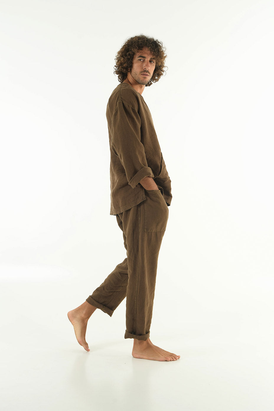 linen beach pants
