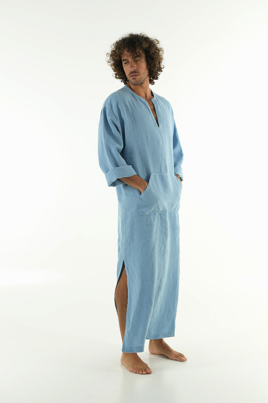 mens linen kaftan