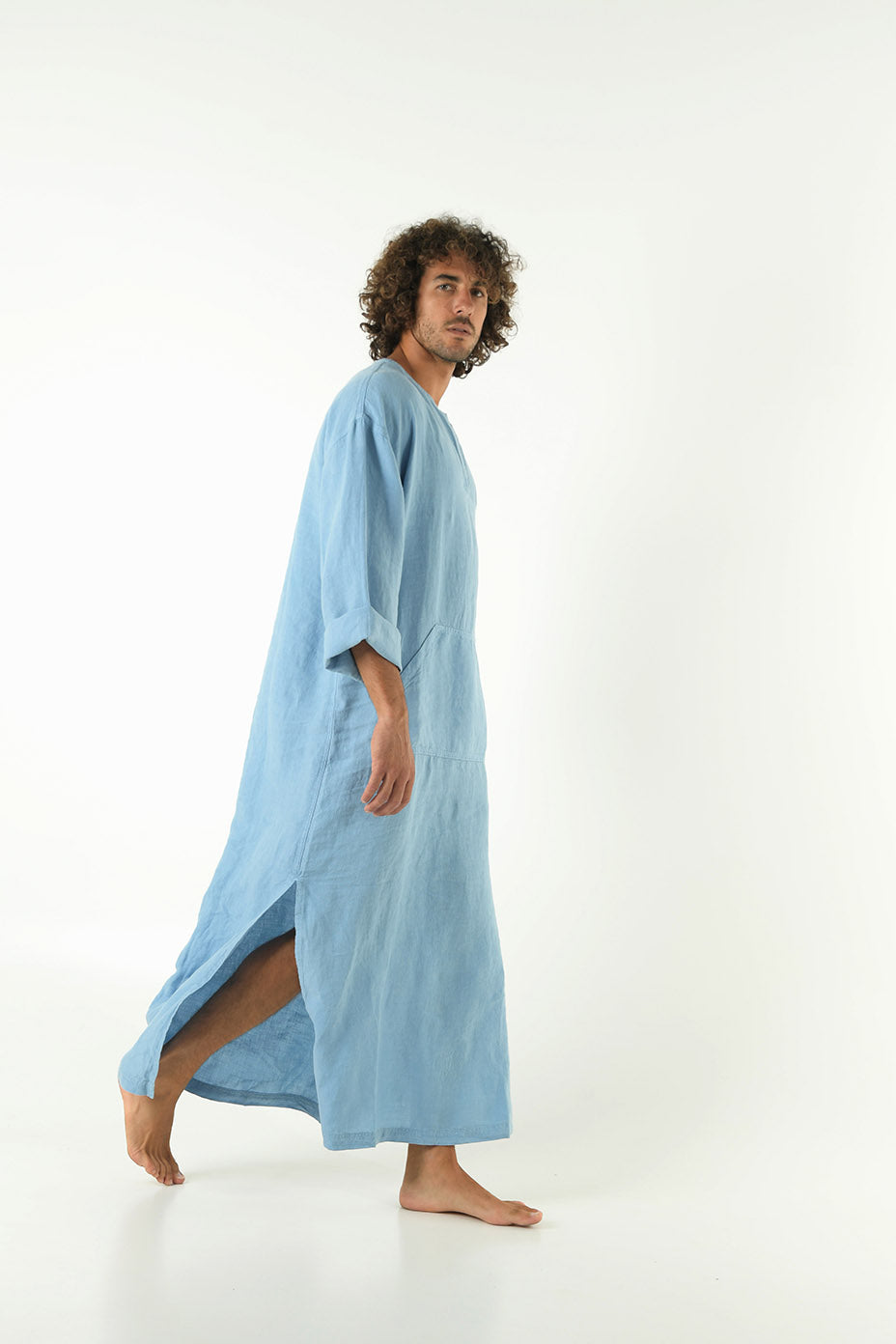 mens linen kaftan