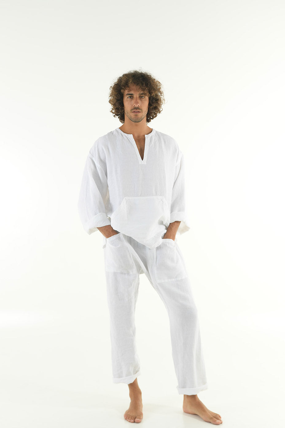 White Linen Pants