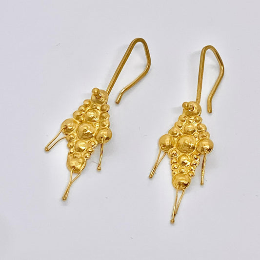 Earrings Pure 24ct Gold - 'All that Is' Collection