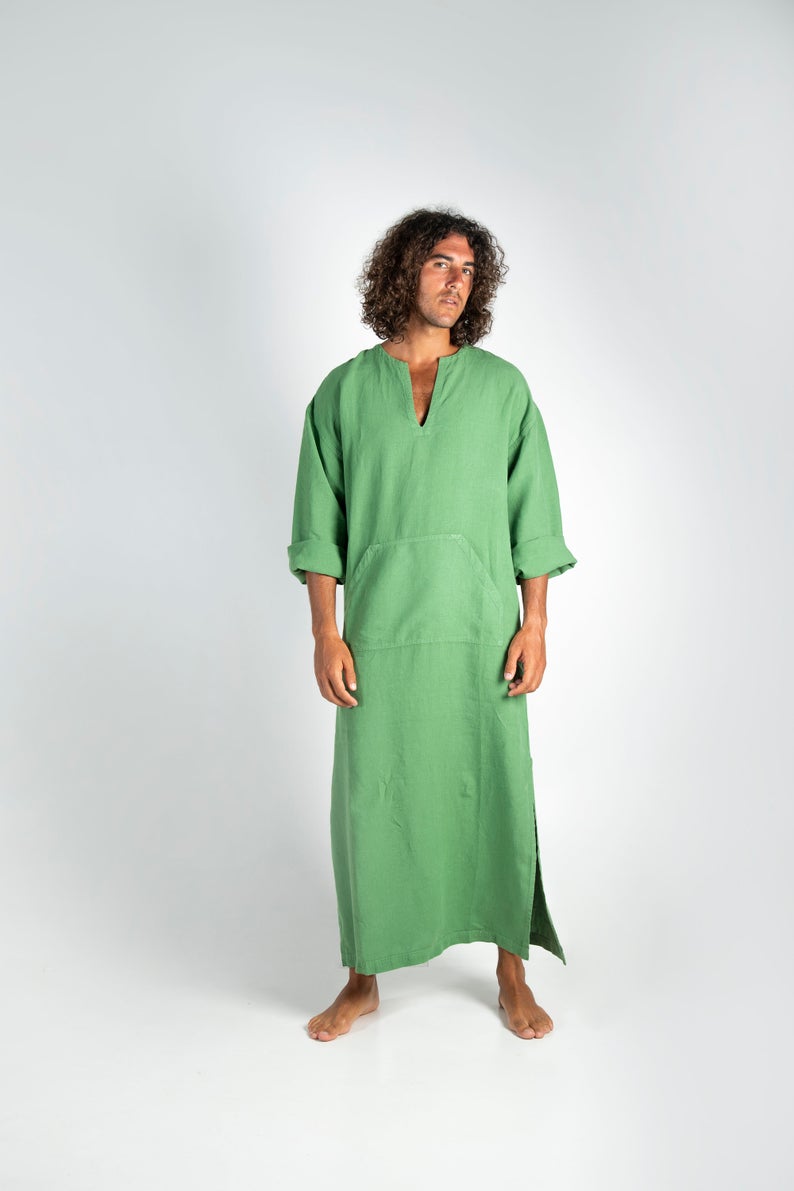 lime green kaftan