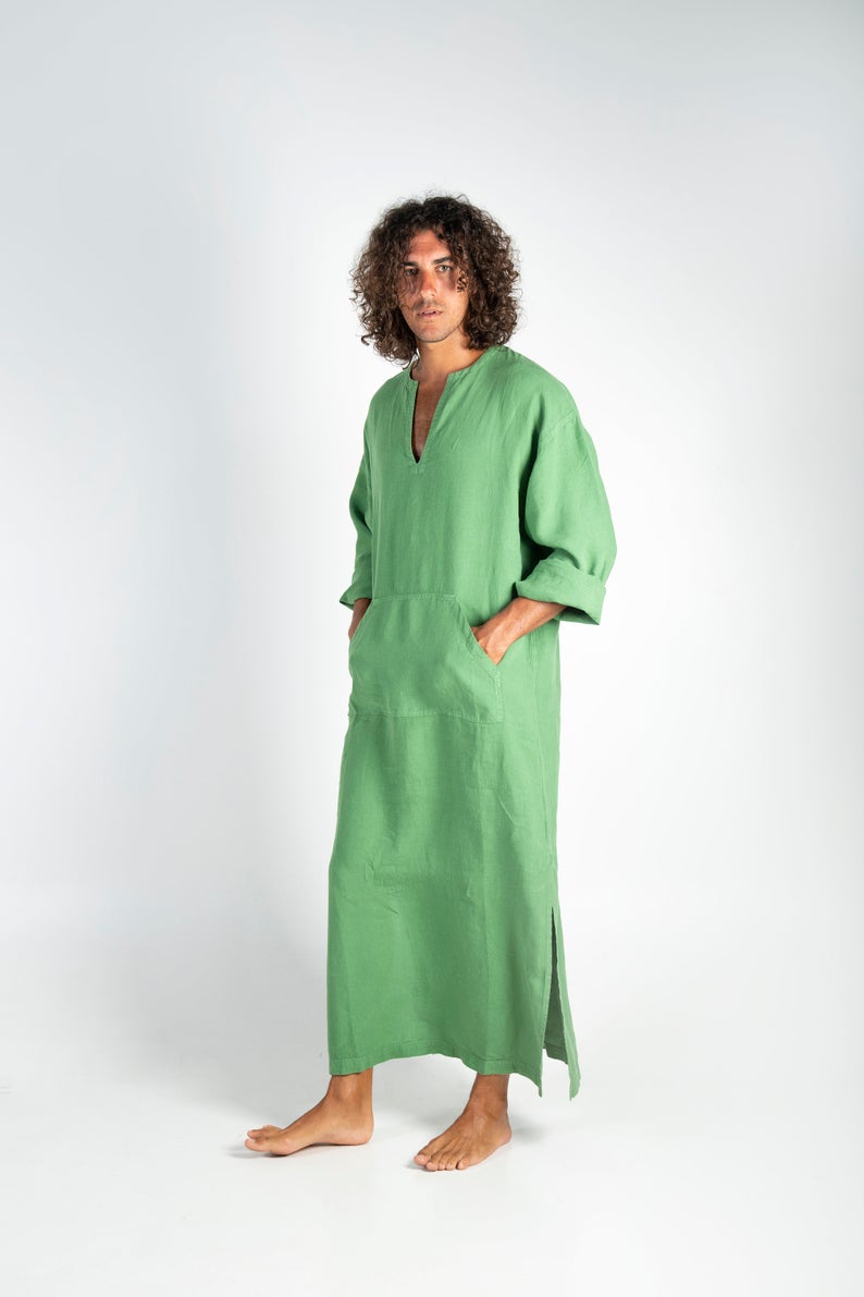 lime green kaftan