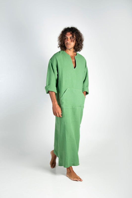 lime green kaftan