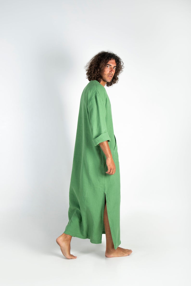 lime green kaftan