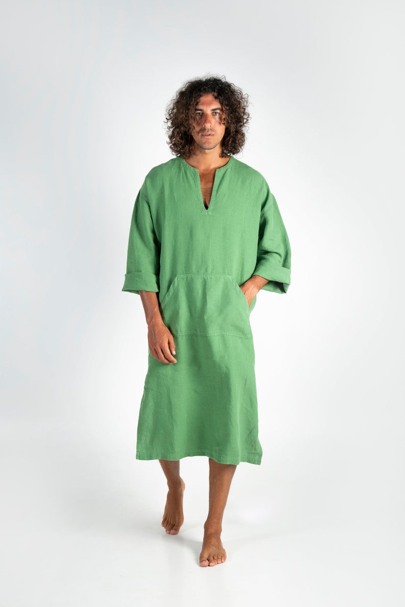 Classico Midi Linen Kaftan