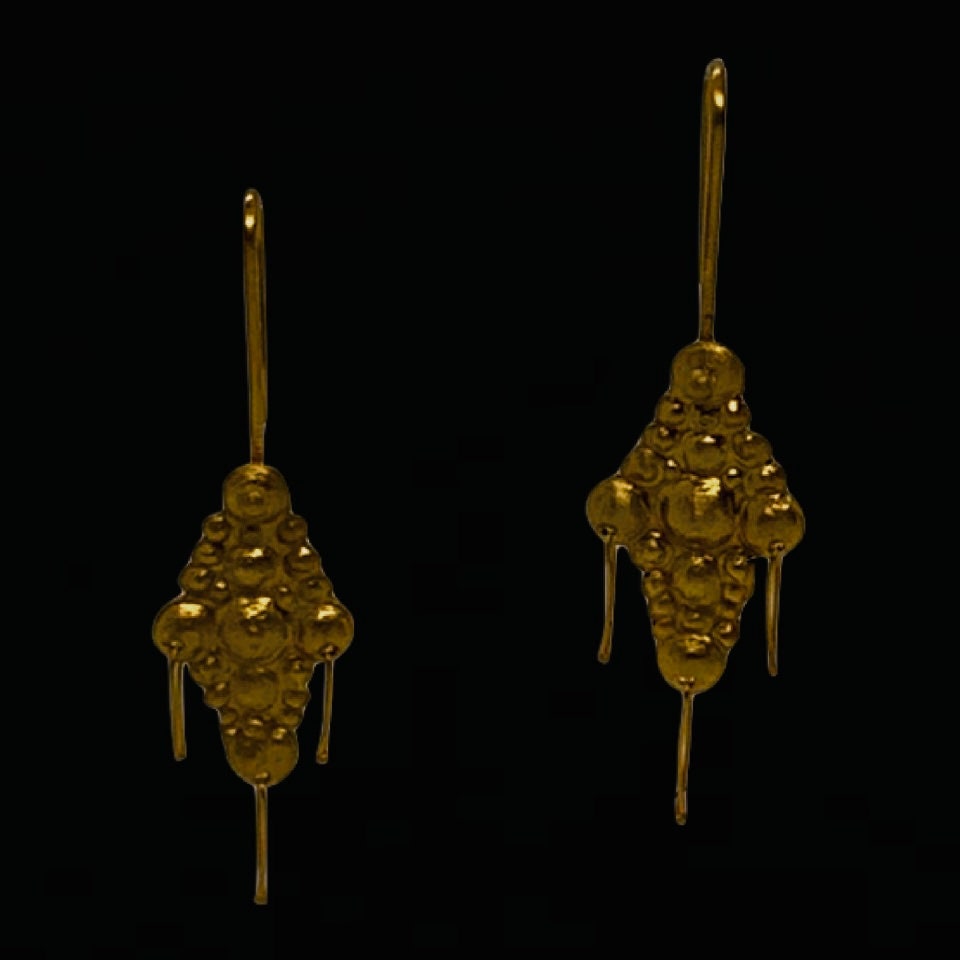 Earrings Pure 24ct Gold - 'All that Is' Collection