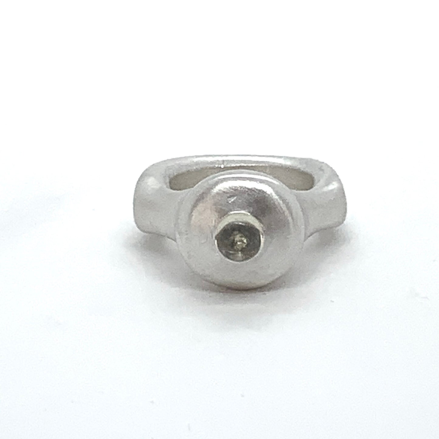 Ring Pure Silver Citrine Quartz