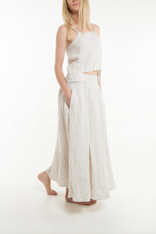 Atsui Woman Skirt Striped Cream - Unisex