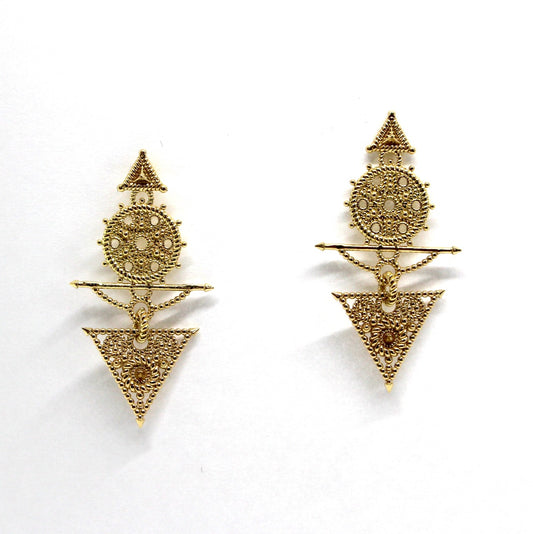 Earrings 18ct Gold - 'All that Is' Collection 1024
