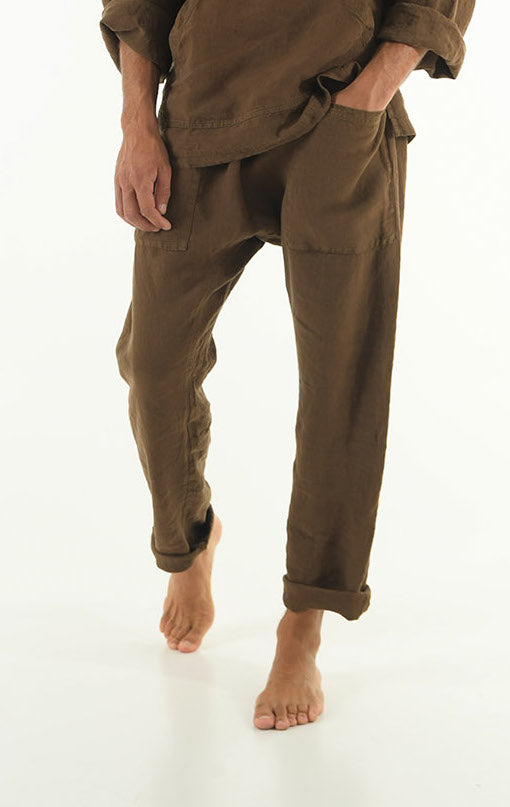 linen beach pants