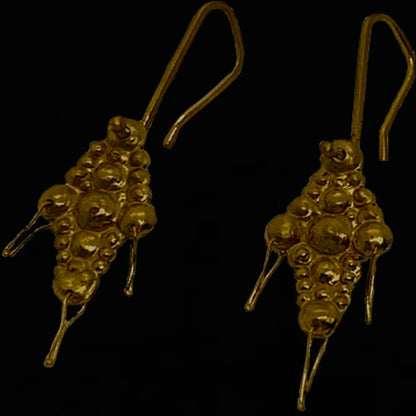 Earrings Pure 24ct Gold - 'All that Is' Collection