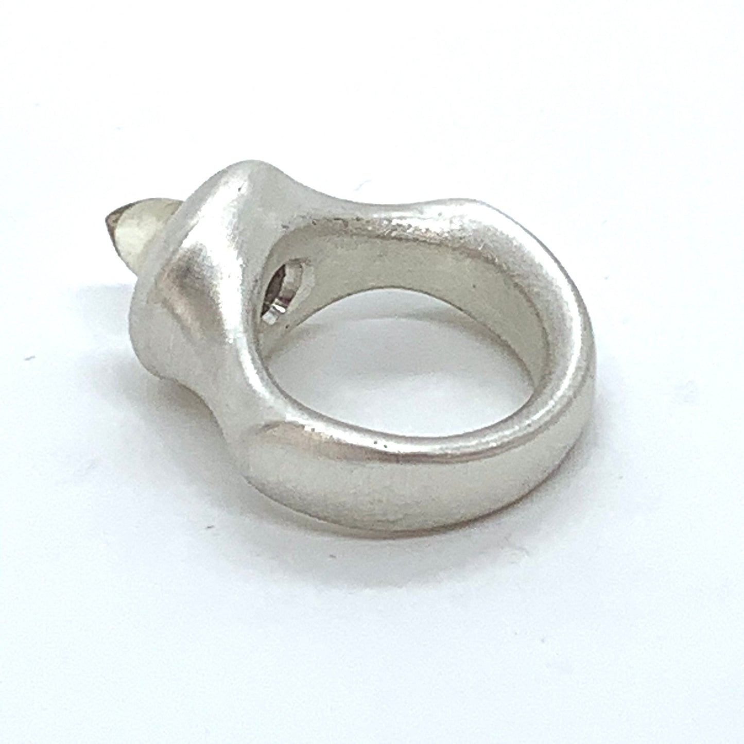 Ring Pure Silver Citrine Quartz