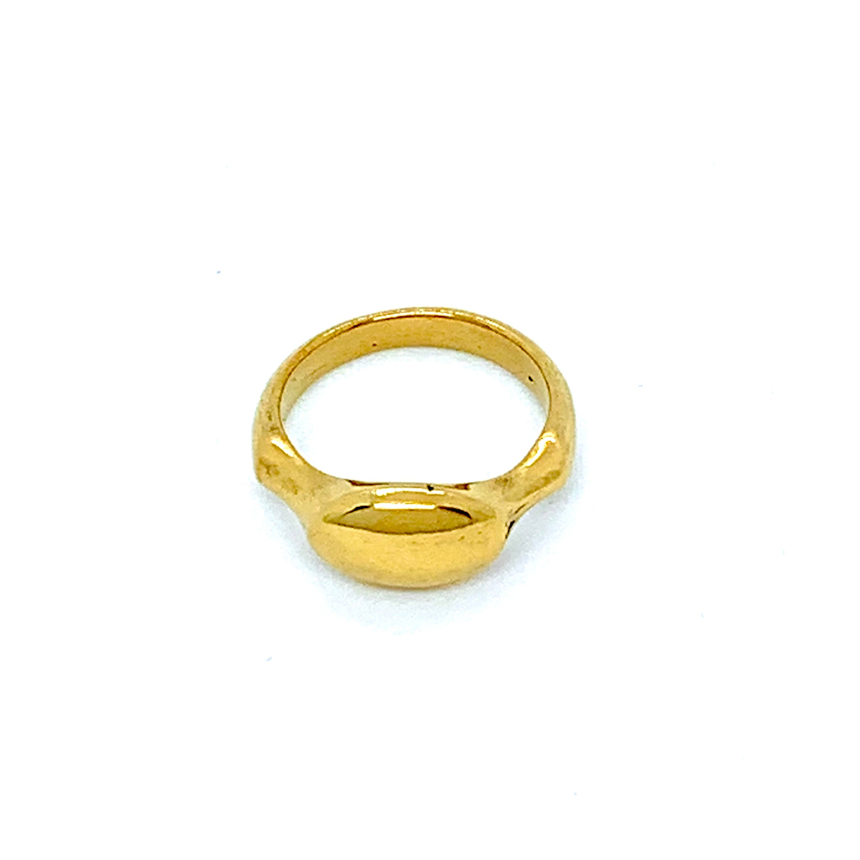 Gold Ring - Double Banded Adjustable **Matte Finish** - 10 Grams, 24K Pure  - Large